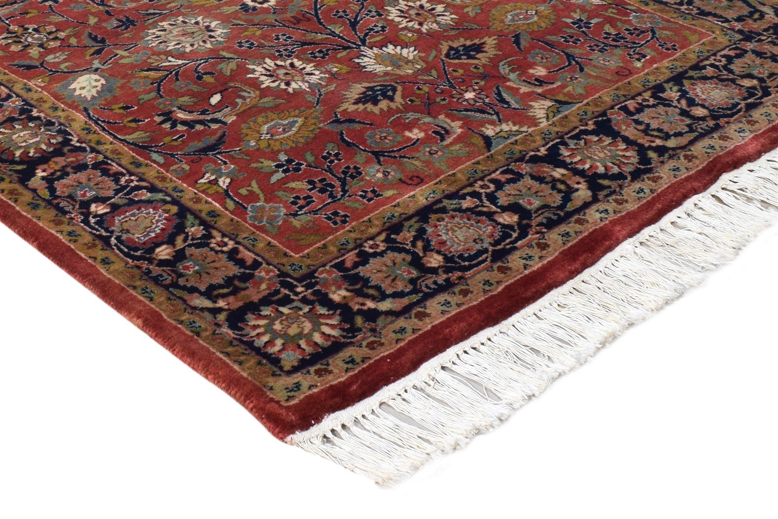 Red Wool Rug 3' X 5' Persian Hand Knotted Kashan Oriental Small Carpet 7864680349845