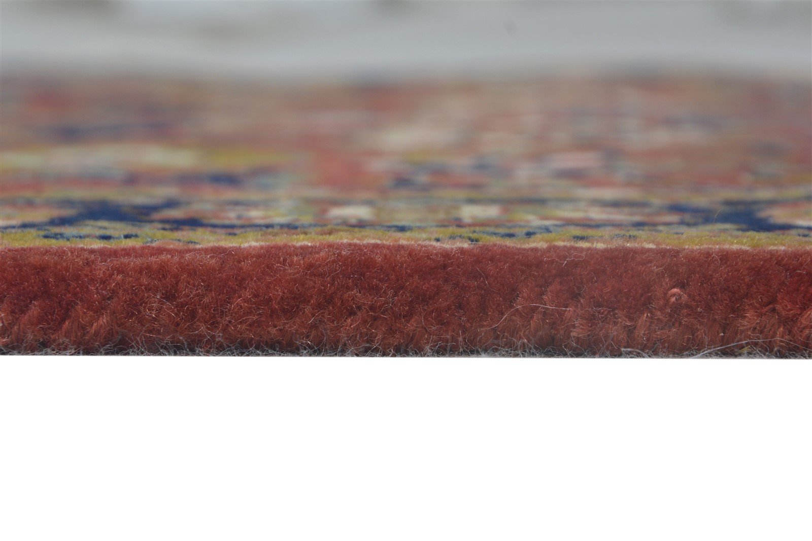 Red Wool Rug 3' X 5' Persian Hand Knotted Kashan Oriental Small Carpet 7864680349845