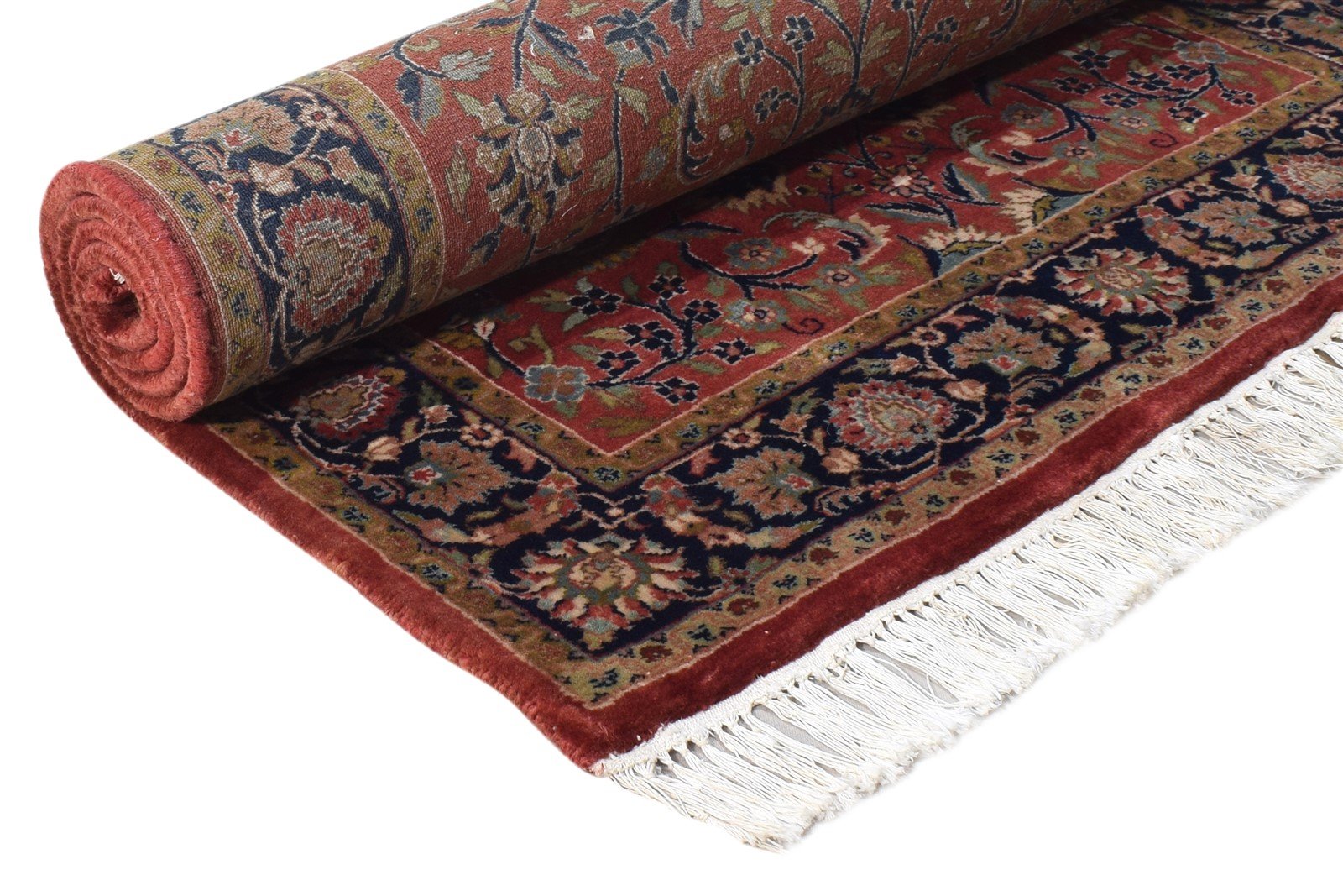 Red Wool Rug 3' X 5' Persian Hand Knotted Kashan Oriental Small Carpet 7864680349845