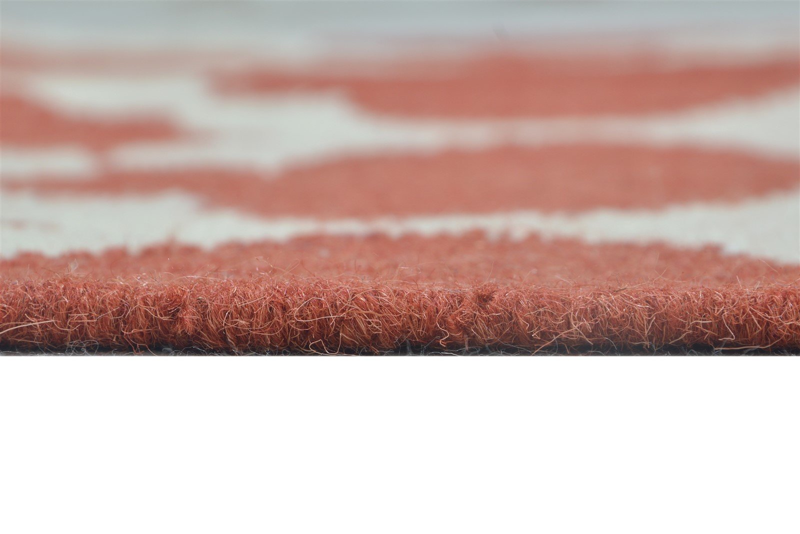Red Wool Rug 4' X 6' Modern Dhurrie Moroccan Trellis Room Size Carpet 7864356929685