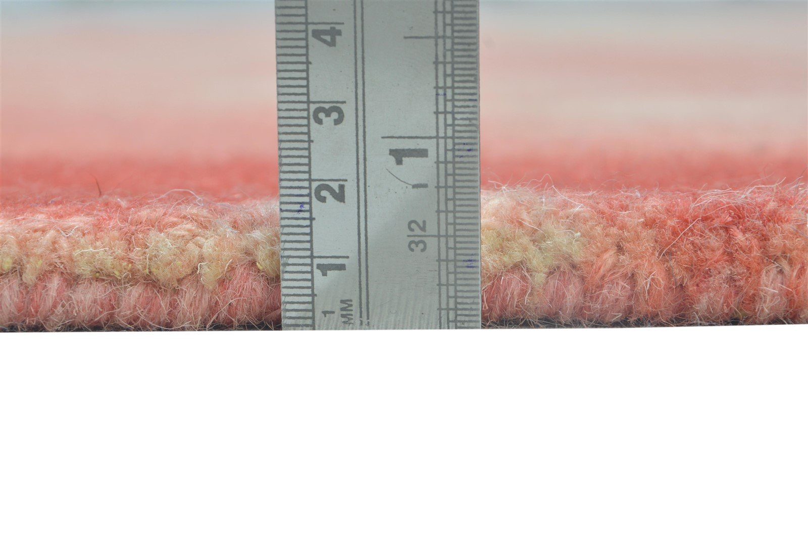 Red Wool Rug 4' X 6' Modern Hand Tufted Shibori Tie Dye Room Size Carpet 7864304435349