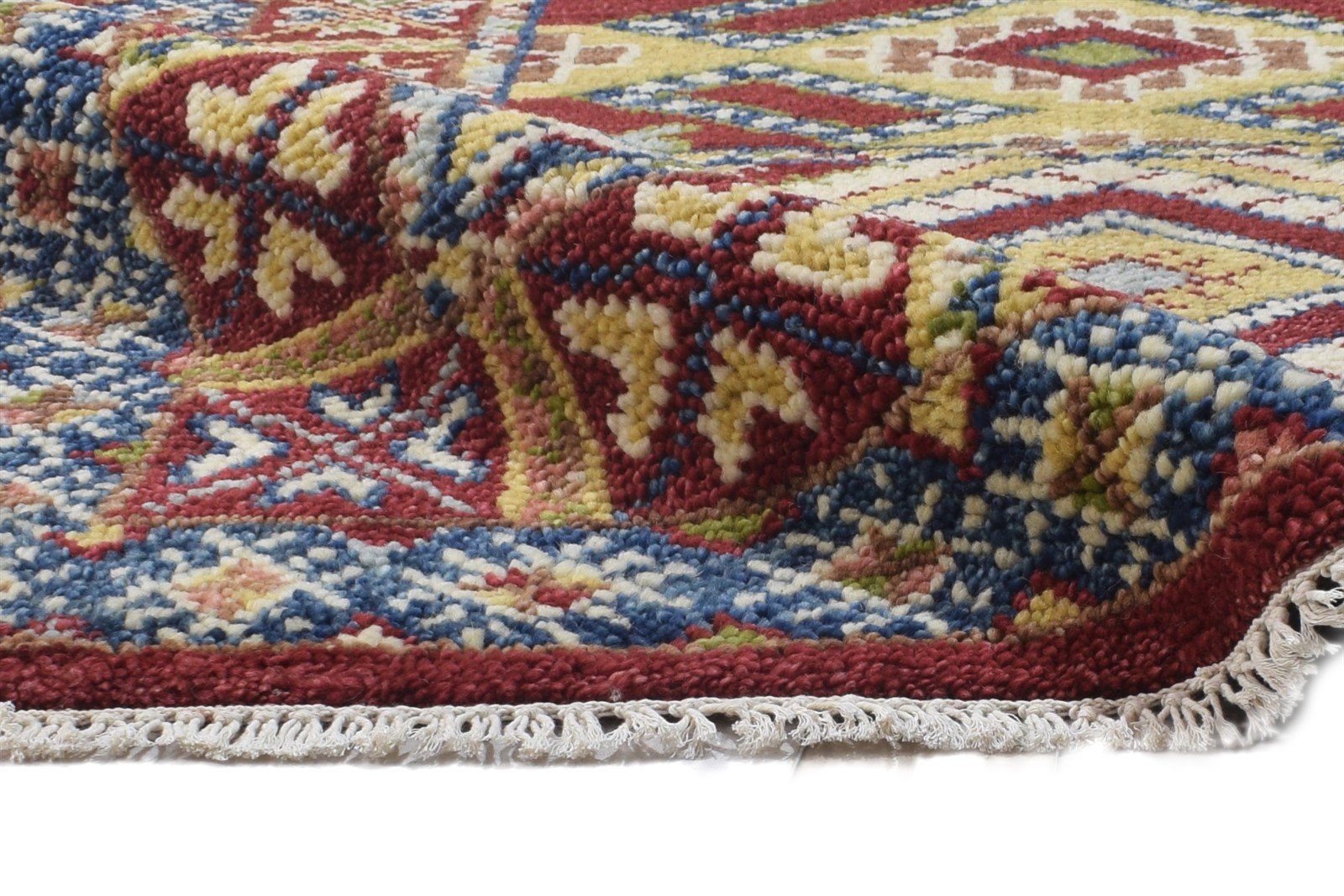 Red Wool Rug 4' X 6' Persian Hand Knotted Kazak Oriental Room Size Carpet 7864326553749