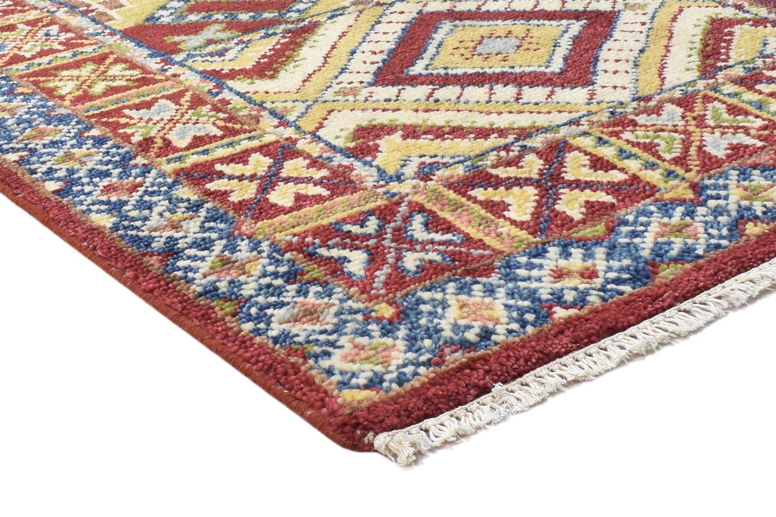 Red Wool Rug 4' X 6' Persian Hand Knotted Kazak Oriental Room Size Carpet 7864326553749