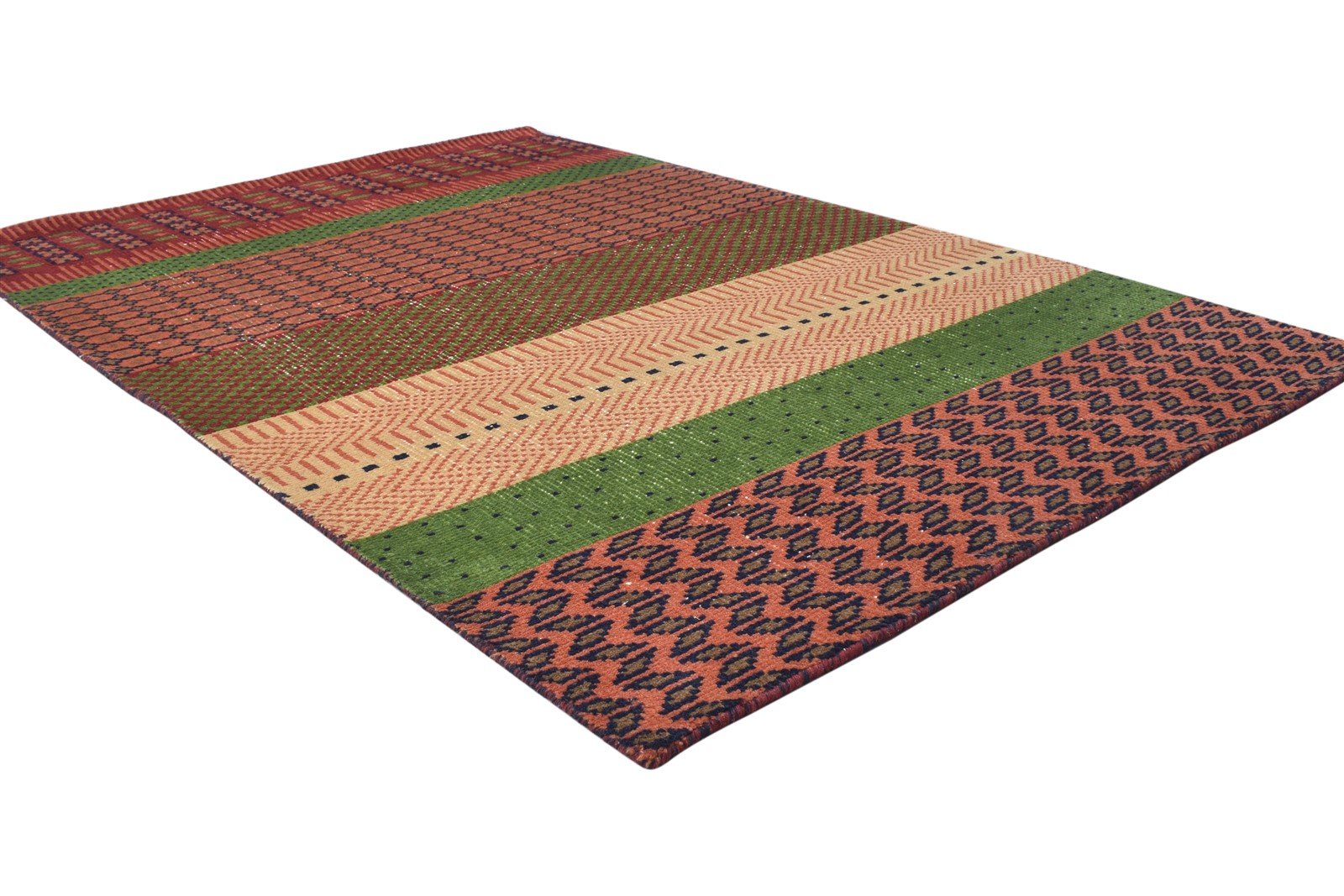 Red Wool Rug 4' X 6' Persian Hand Knotted Southwestern Tribal Room Size Carpet 7864872468629