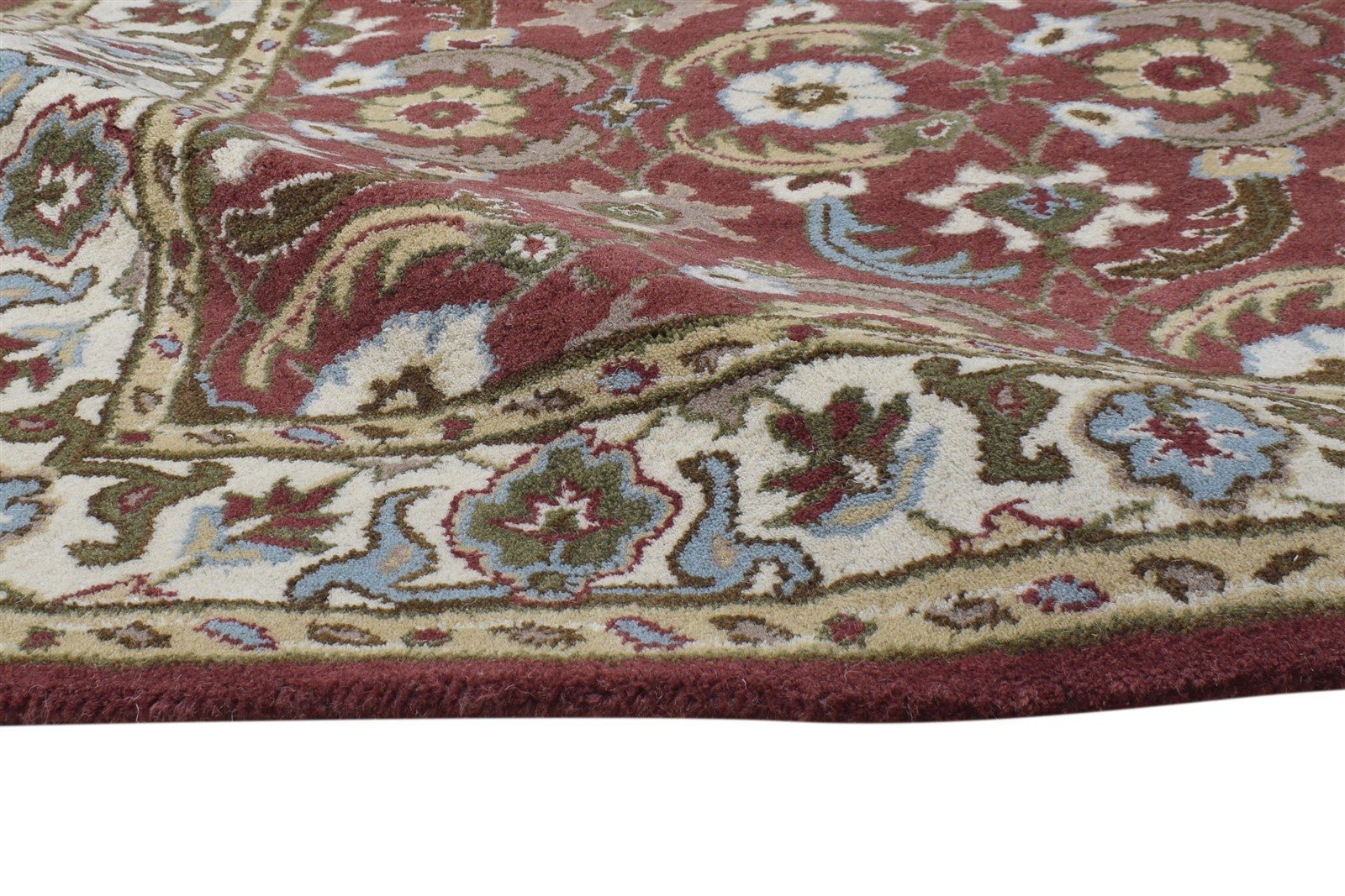 Red Wool Rug 4' X 6' Persian Hand Tufted Kashan Oriental Room Size Carpet 7864339234965