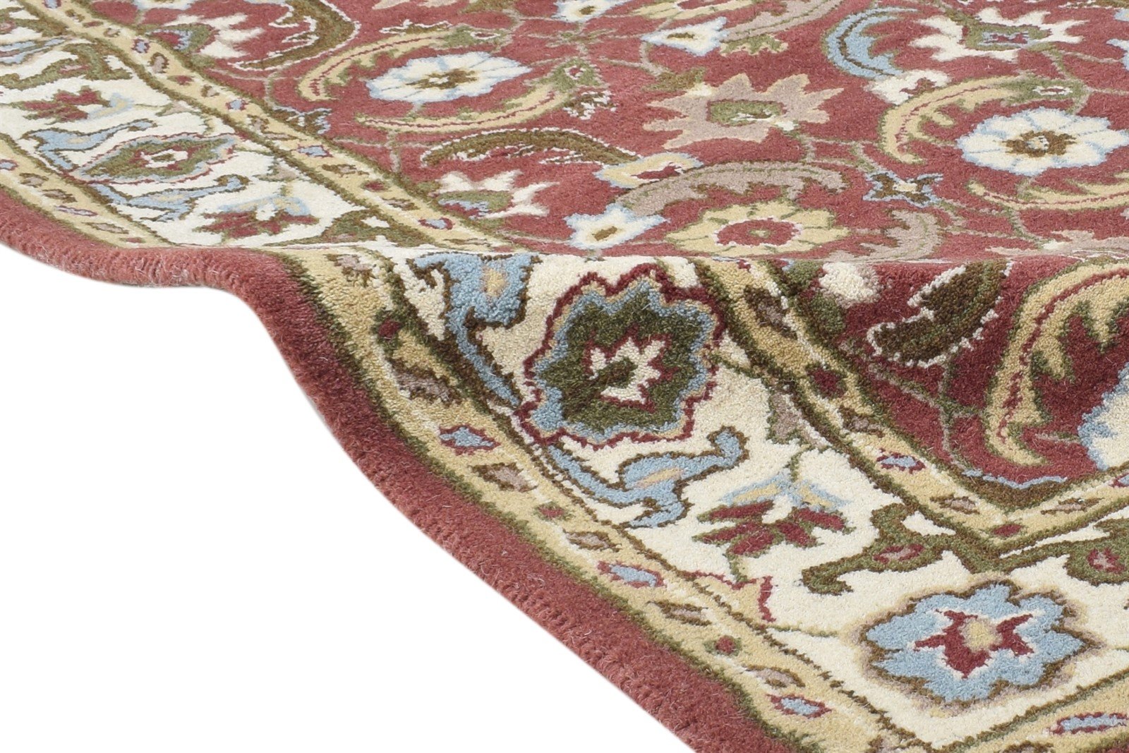 Red Wool Rug 4' X 6' Persian Hand Tufted Kashan Oriental Room Size Carpet 7864339234965