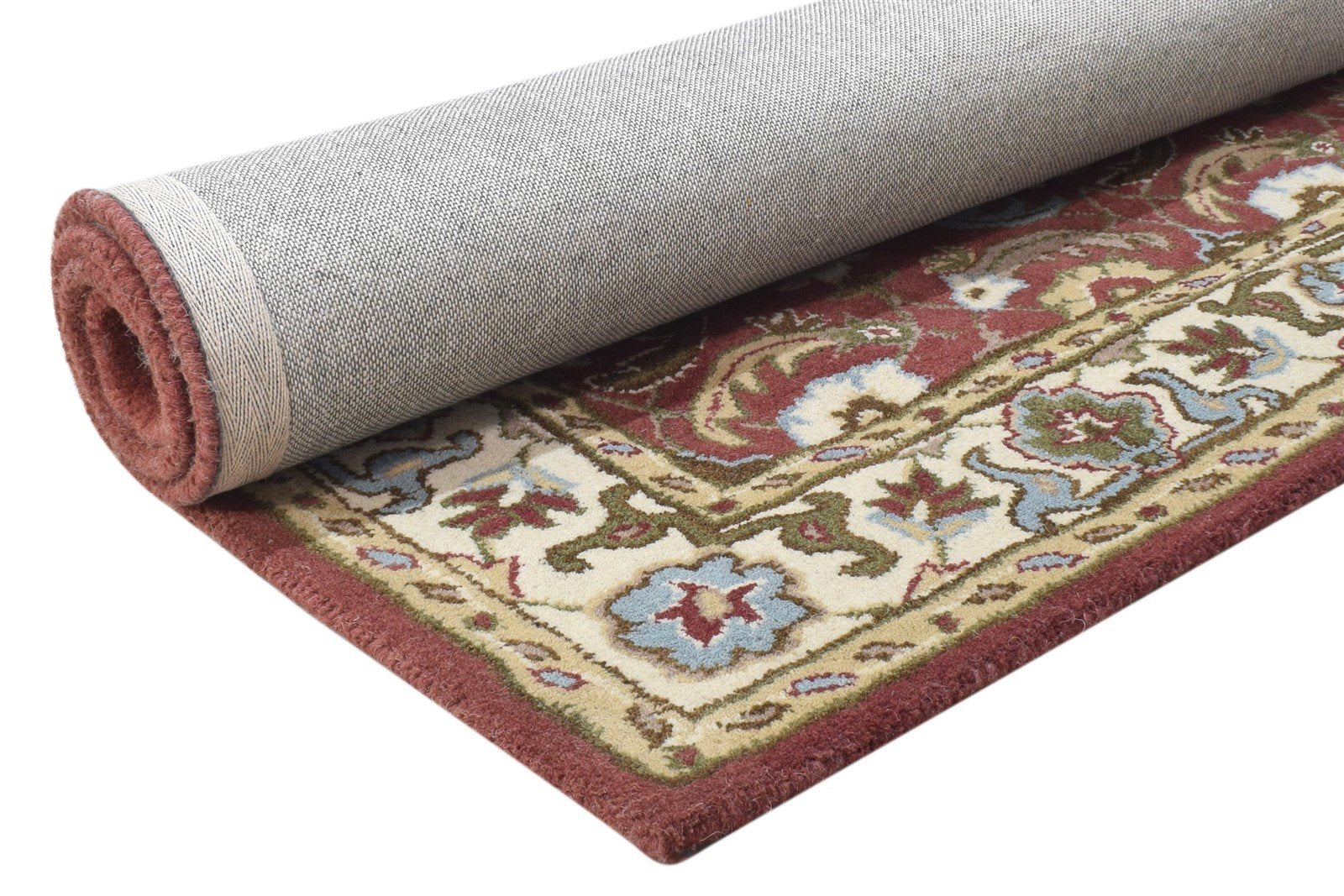 Red Wool Rug 4' X 6' Persian Hand Tufted Kashan Oriental Room Size Carpet 7864339234965
