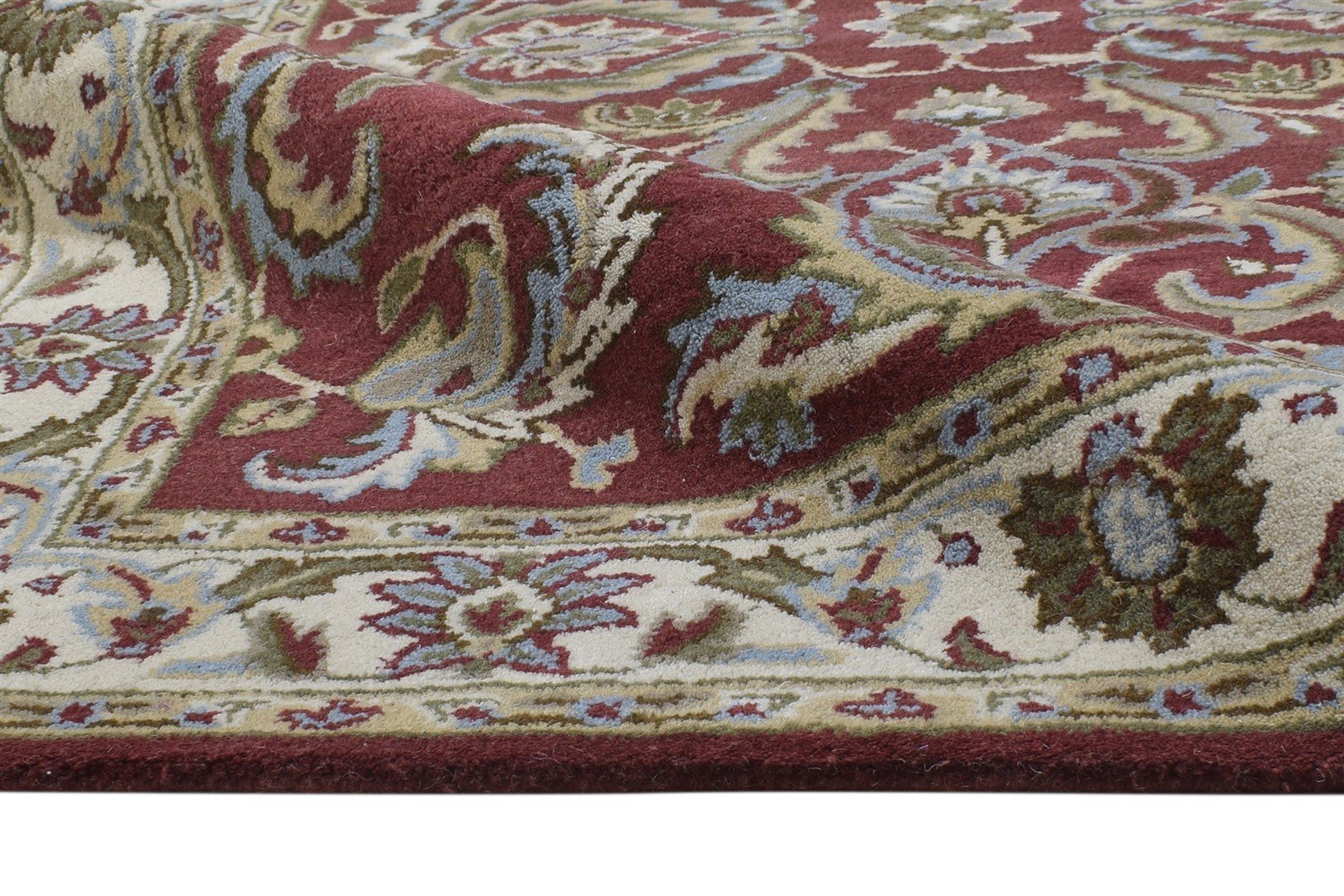 Red Wool Rug 4' X 6' Persian Hand Tufted Kashan Oriental Room Size Carpet 7864340512917