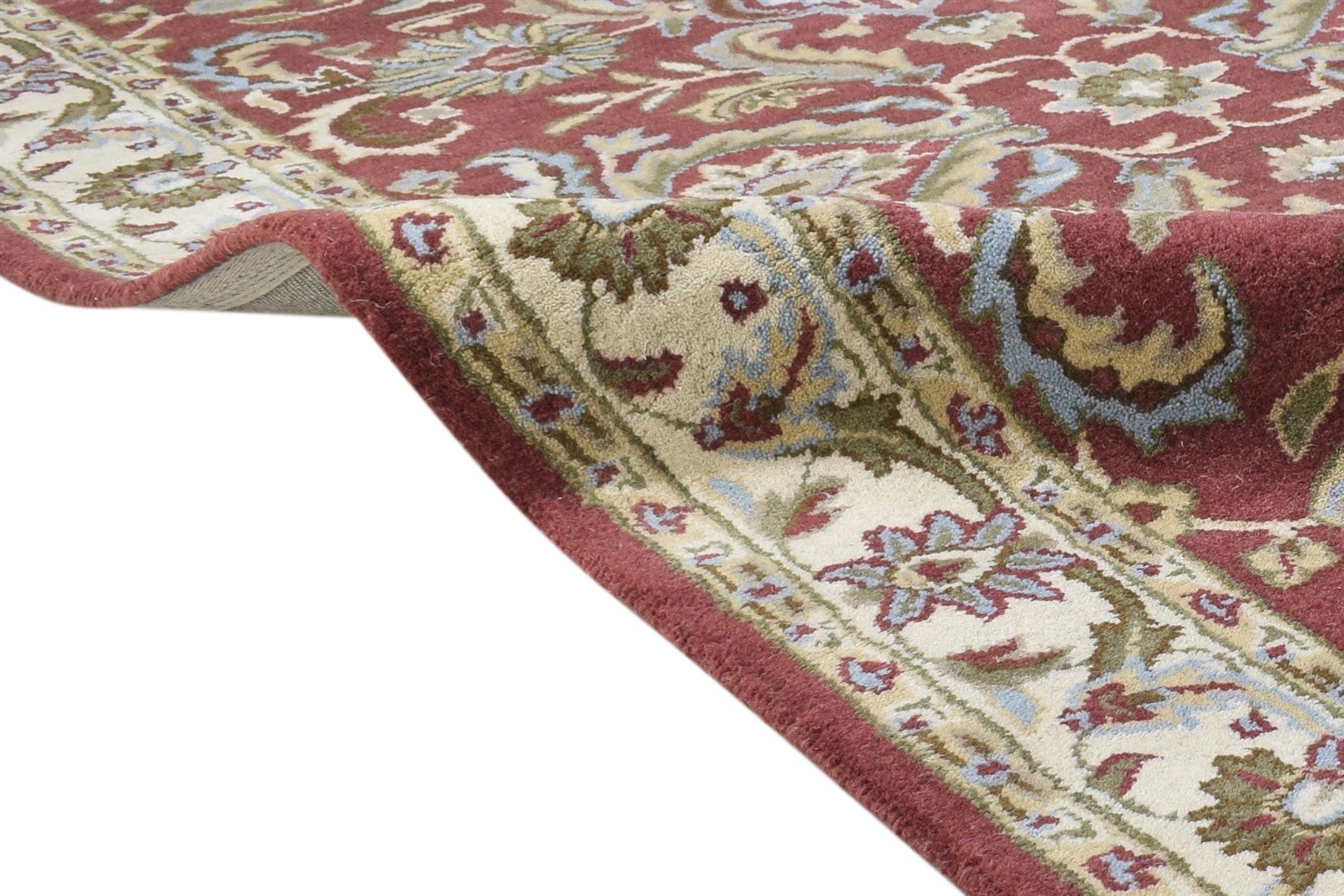 Red Wool Rug 4' X 6' Persian Hand Tufted Kashan Oriental Room Size Carpet 7864340512917