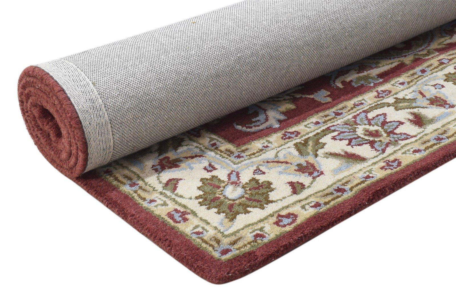 Red Wool Rug 4' X 6' Persian Hand Tufted Kashan Oriental Room Size Carpet 7864340512917
