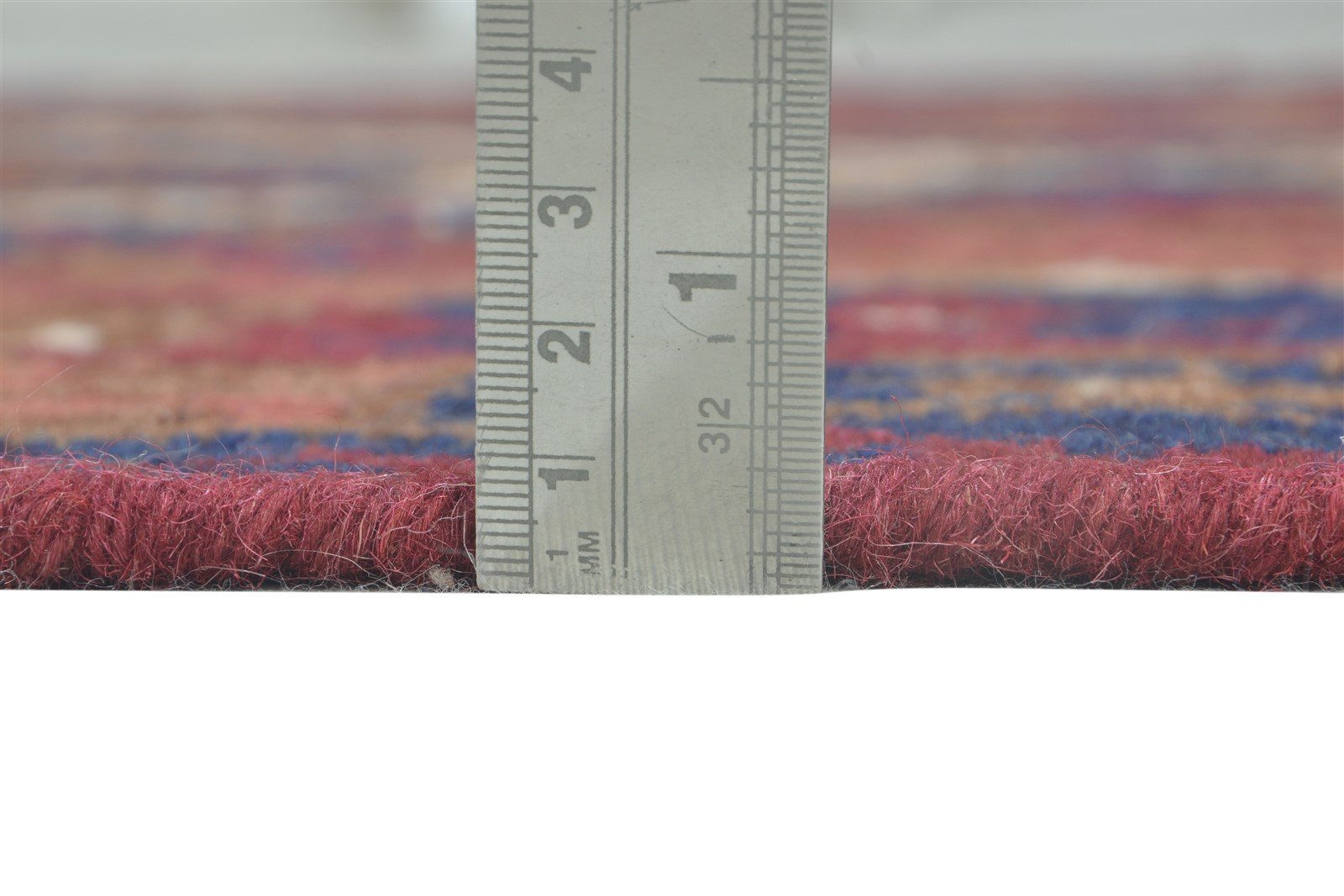 Red Wool Rug 4' X 6' Southwestern Dhurrie American Tribal Room Size Carpet 7865001410709
