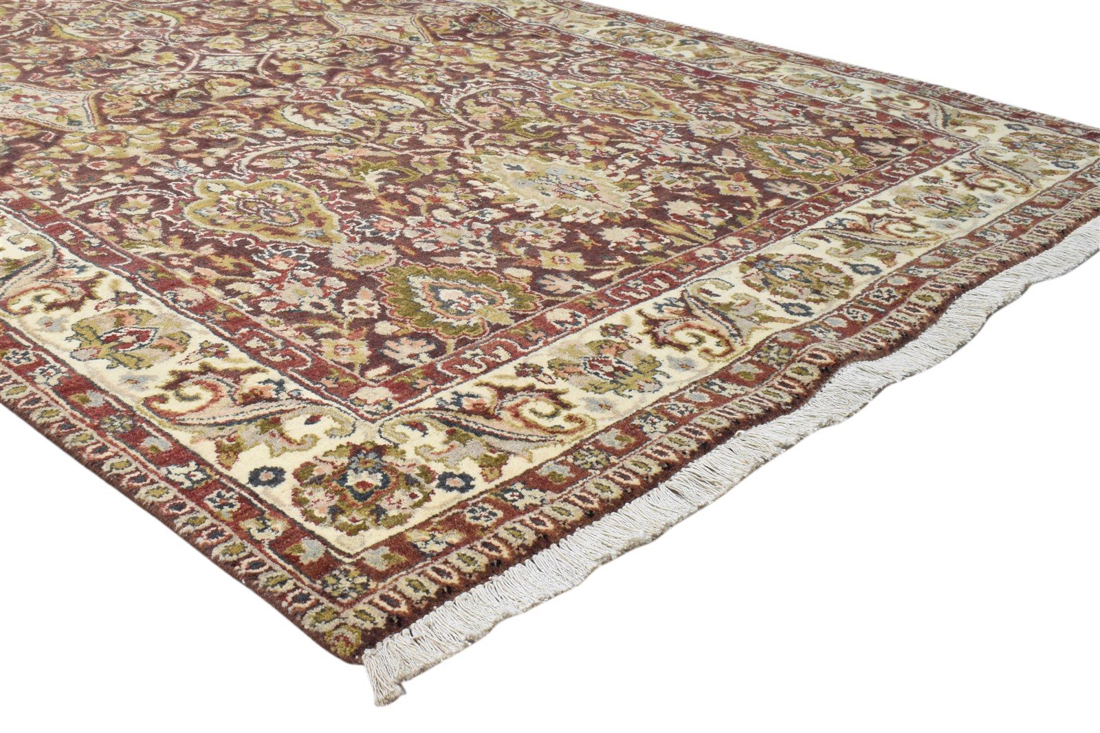 Red Wool Rug 5' X 7' Persian Hand Knotted Kashan Oriental Room Size Carpet 7860692254869