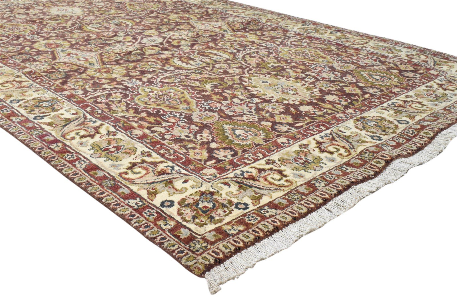 Red Wool Rug 5' X 7' Persian Hand Knotted Kashan Oriental Room Size Carpet 7860692254869