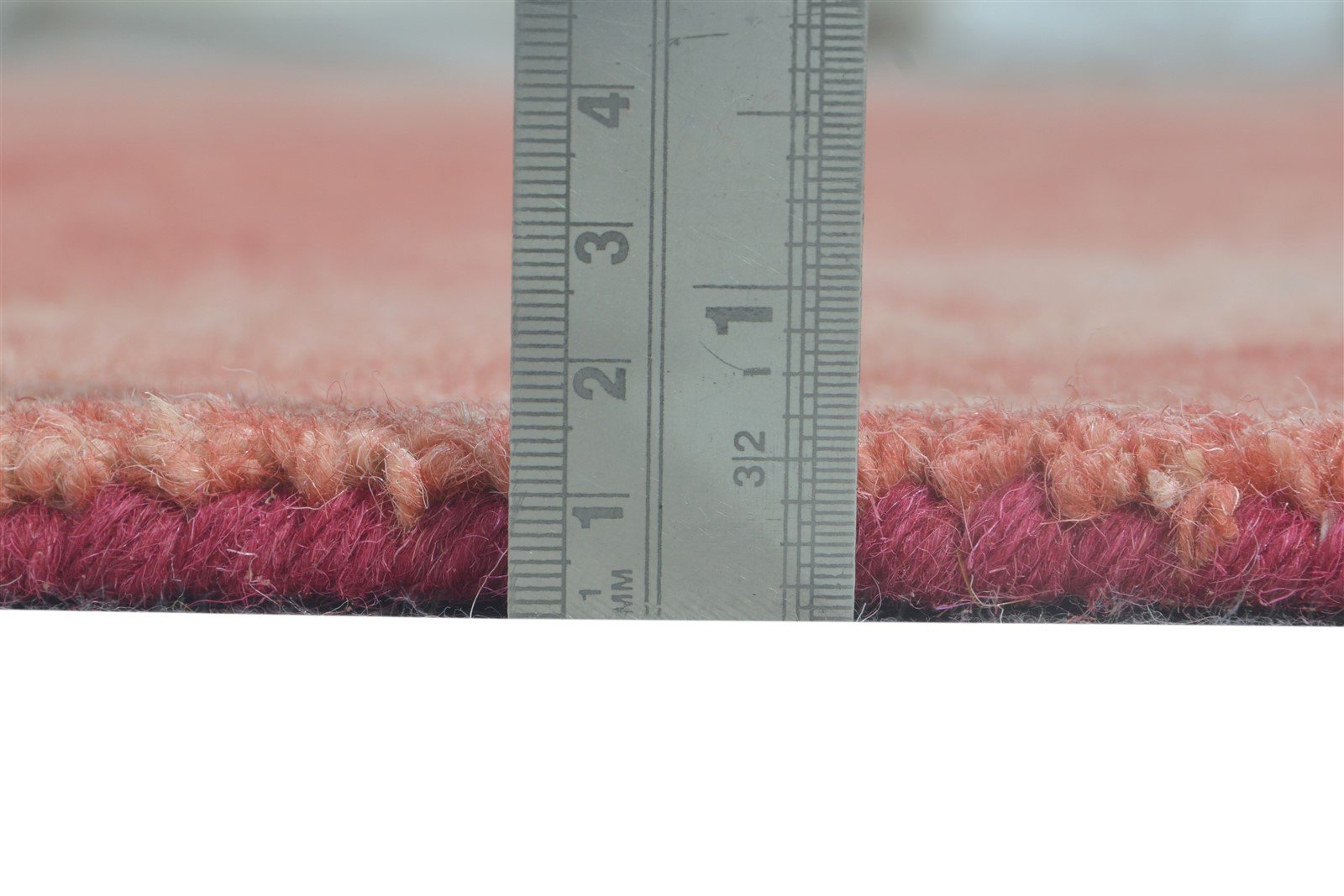 Red Wool Rug 5' X 8' Modern Hand Tufted Shibori Tie Dye Room Size Carpet 7865170952341