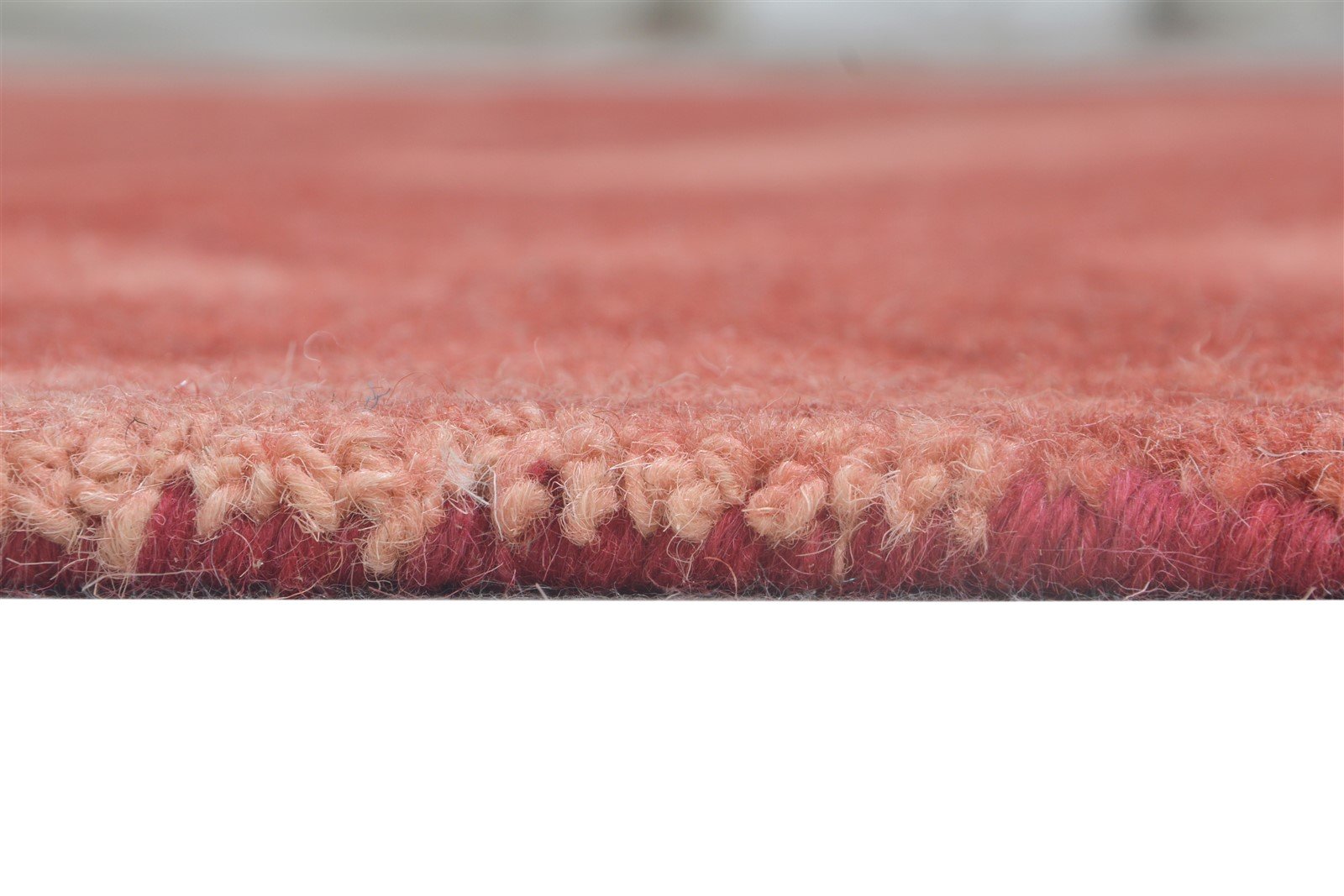 Red Wool Rug 5' X 8' Modern Hand Tufted Shibori Tie Dye Room Size Carpet 7865171640469