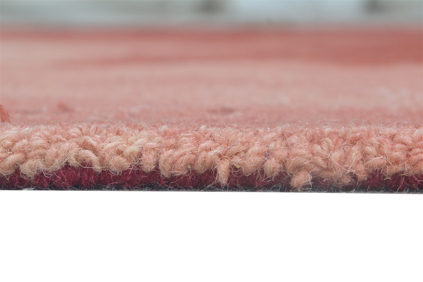 Red Wool Rug 5' X 8' Modern Hand Tufted Shibori Tie Dye Room Size Carpet 7865171935381