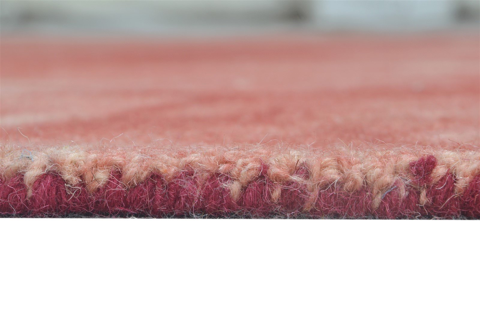 Red Wool Rug 5' X 8' Modern Hand Tufted Shibori Tie Dye Room Size Carpet 7865172951189