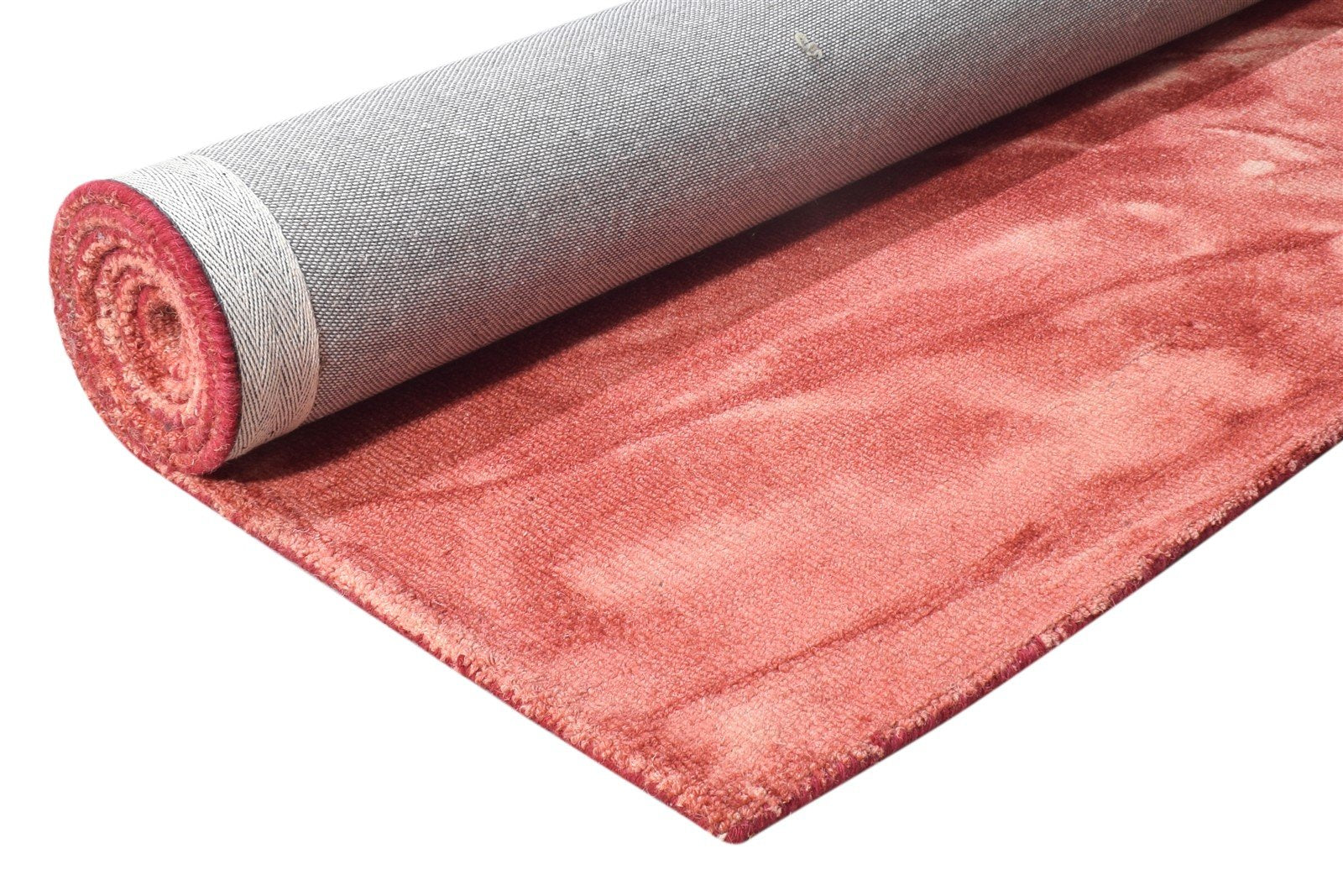 Red Wool Rug 5' X 8' Modern Hand Tufted Shibori Tie Dye Room Size Carpet 7865173770389