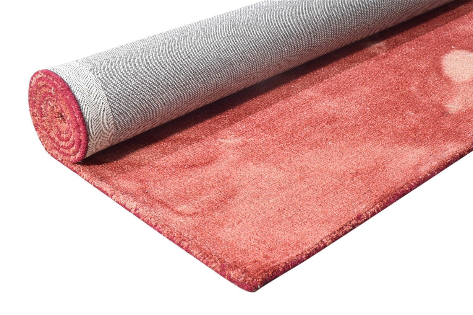 Red Wool Rug 5' X 8' Modern Hand Tufted Shibori Tie Dye Room Size Carpet 7865174982805