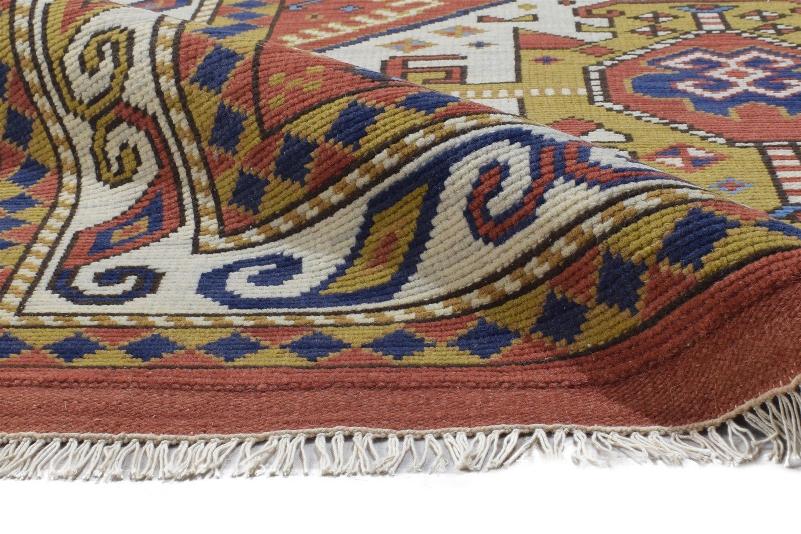 Red Wool Rug 5' X 8' Persian Hand Knotted Kashan Tribal Room Size Carpet 7864419877013