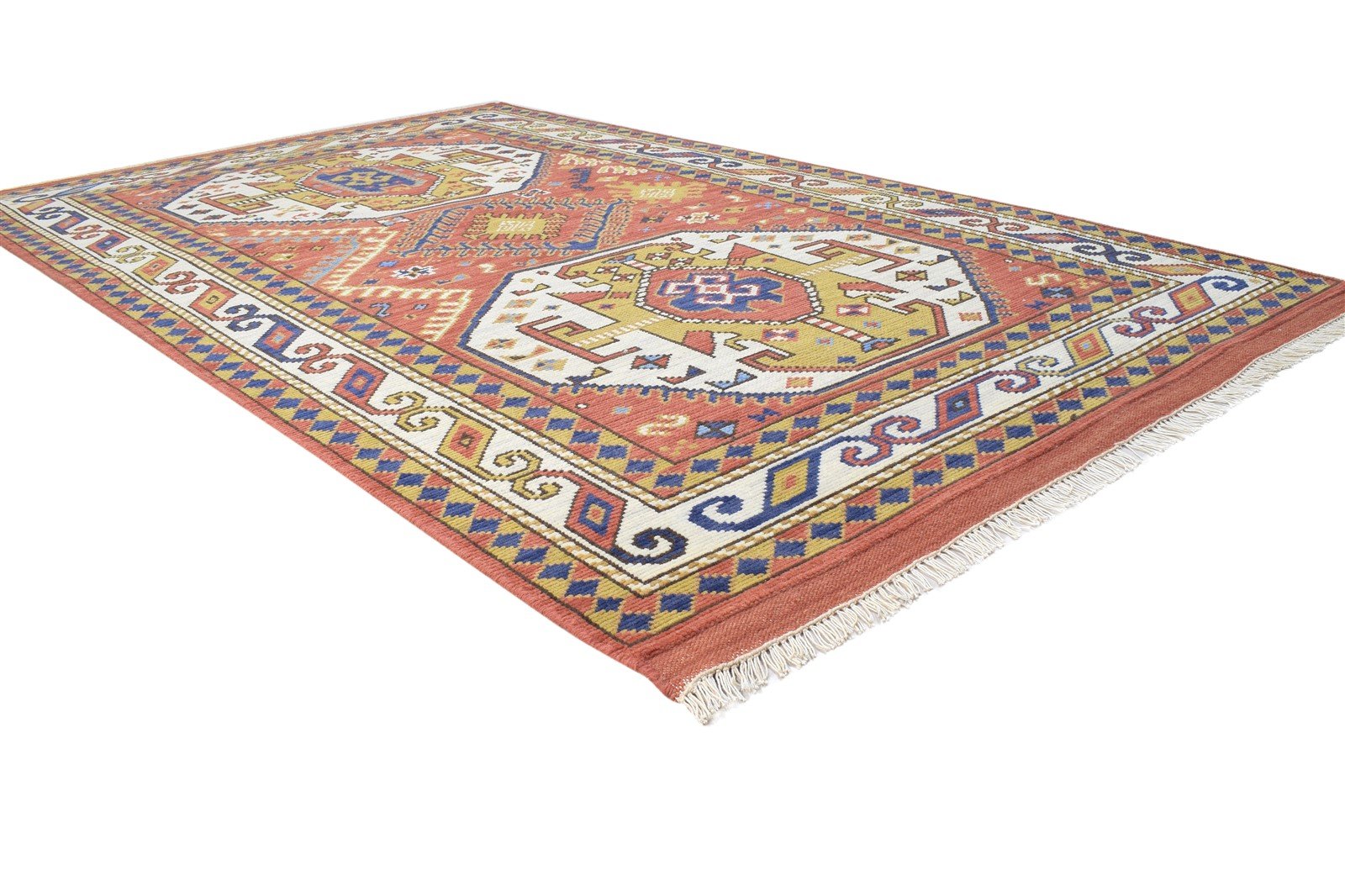 Red Wool Rug 5' X 8' Persian Hand Knotted Kashan Tribal Room Size Carpet 7864419877013