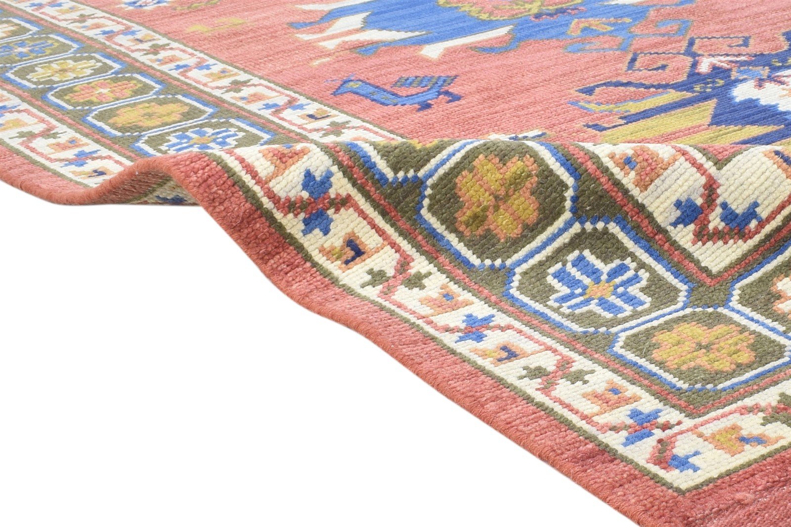 Red Wool Rug 5' X 8' Persian Hand Knotted Kazak Tribal Room Size Carpet 7864426266773