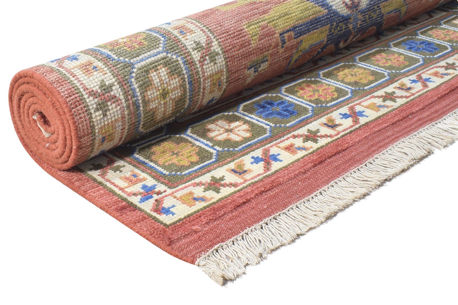 Red Wool Rug 5' X 8' Persian Hand Knotted Kazak Tribal Room Size Carpet 7864426266773