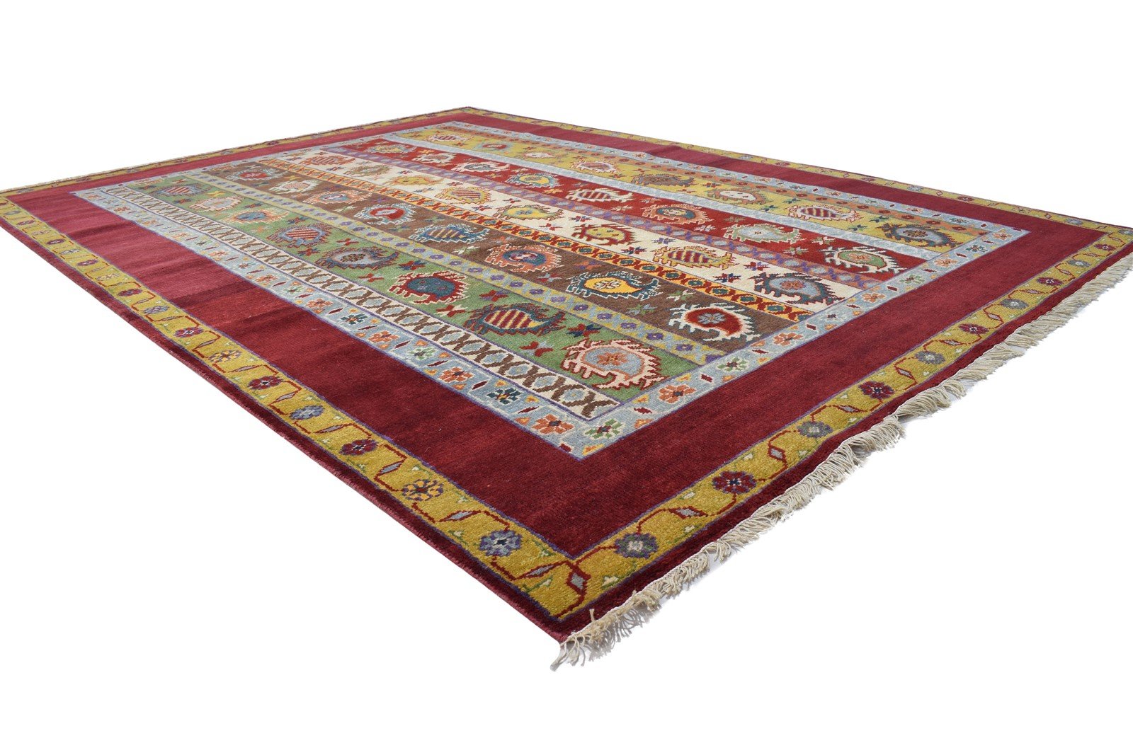 Red Wool Rug 5' X 9' Persian Hand Knotted Turkish Oriental Room Size Carpet 7864322097301