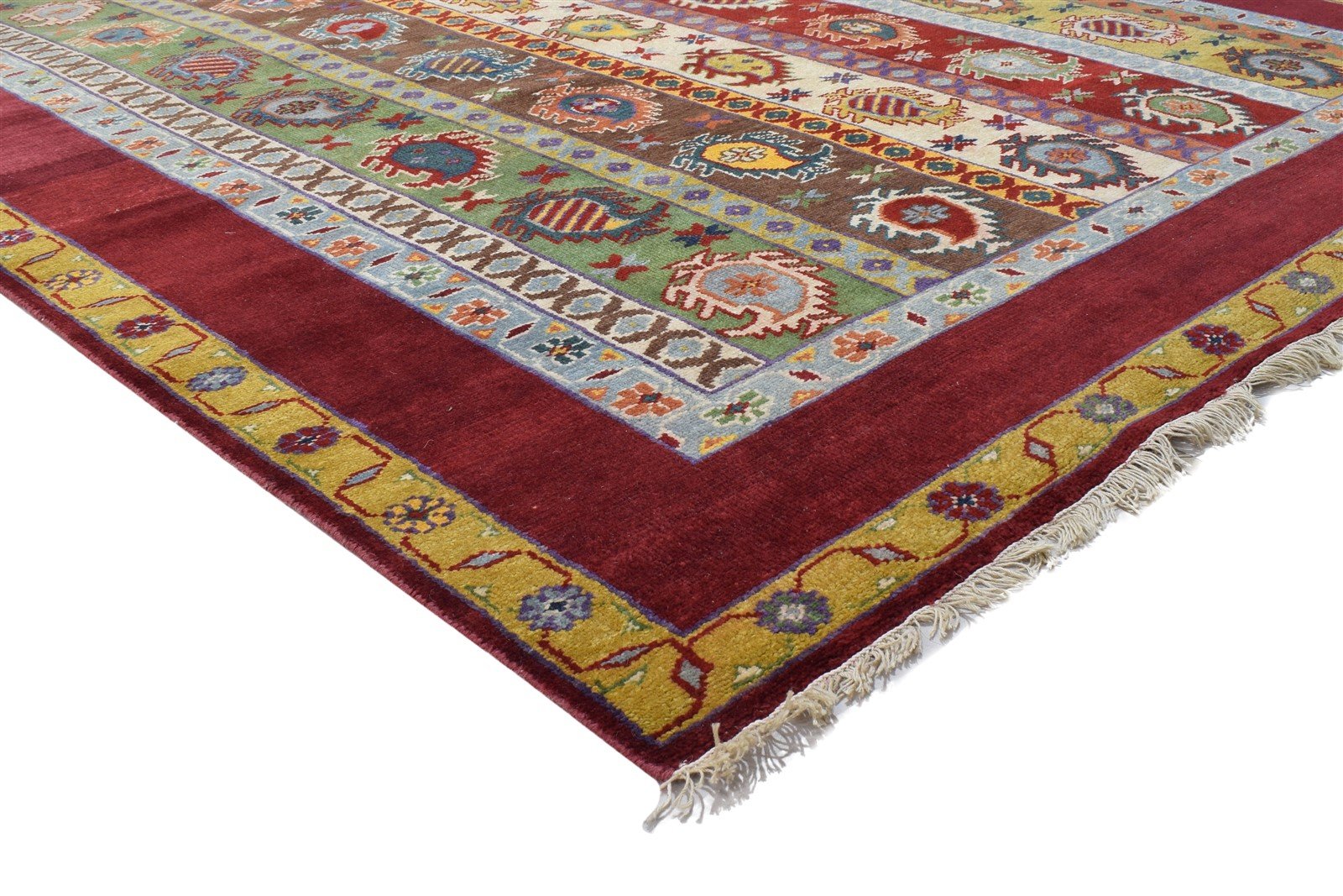 Red Wool Rug 5' X 9' Persian Hand Knotted Turkish Oriental Room Size Carpet 7864322097301
