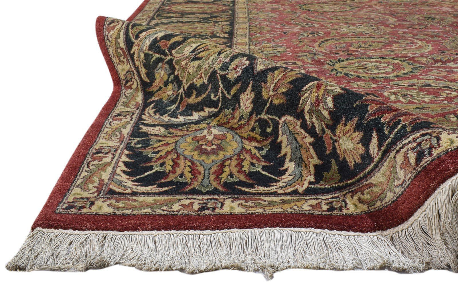 Red Wool Rug 8' X 10' Persian Hand Knotted Kashan Oriental Large Carpet 7860694974613