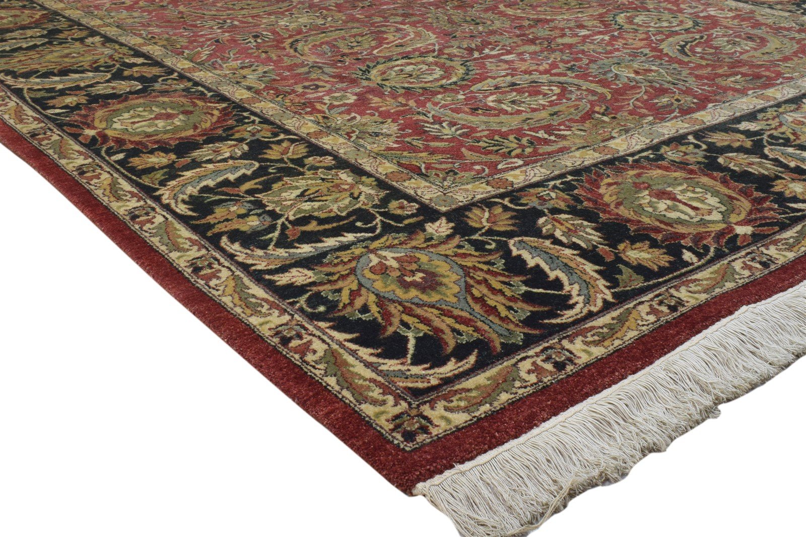 Red Wool Rug 8' X 10' Persian Hand Knotted Kashan Oriental Large Carpet 7860694974613