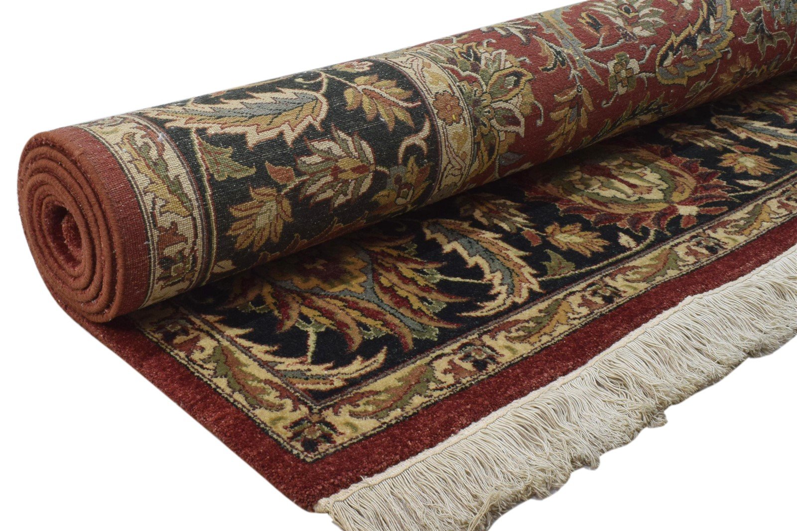 Red Wool Rug 8' X 10' Persian Hand Knotted Kashan Oriental Large Carpet 7860694974613