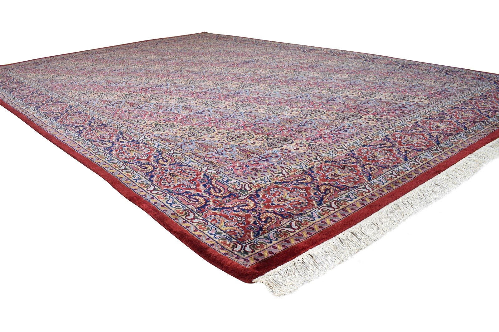 Red Wool Rug 8' X 11' Persian Hand Knotted Bakhtiari Oriental Large Carpet 7864677335189
