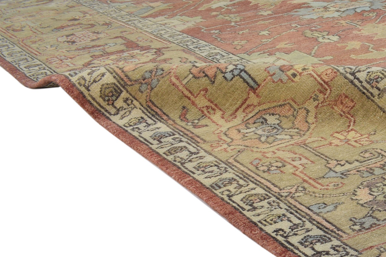 Red Wool Rug 9' X 12' Persian Hand Knotted Mughal Oriental Extra Large Carpet 7864220680341