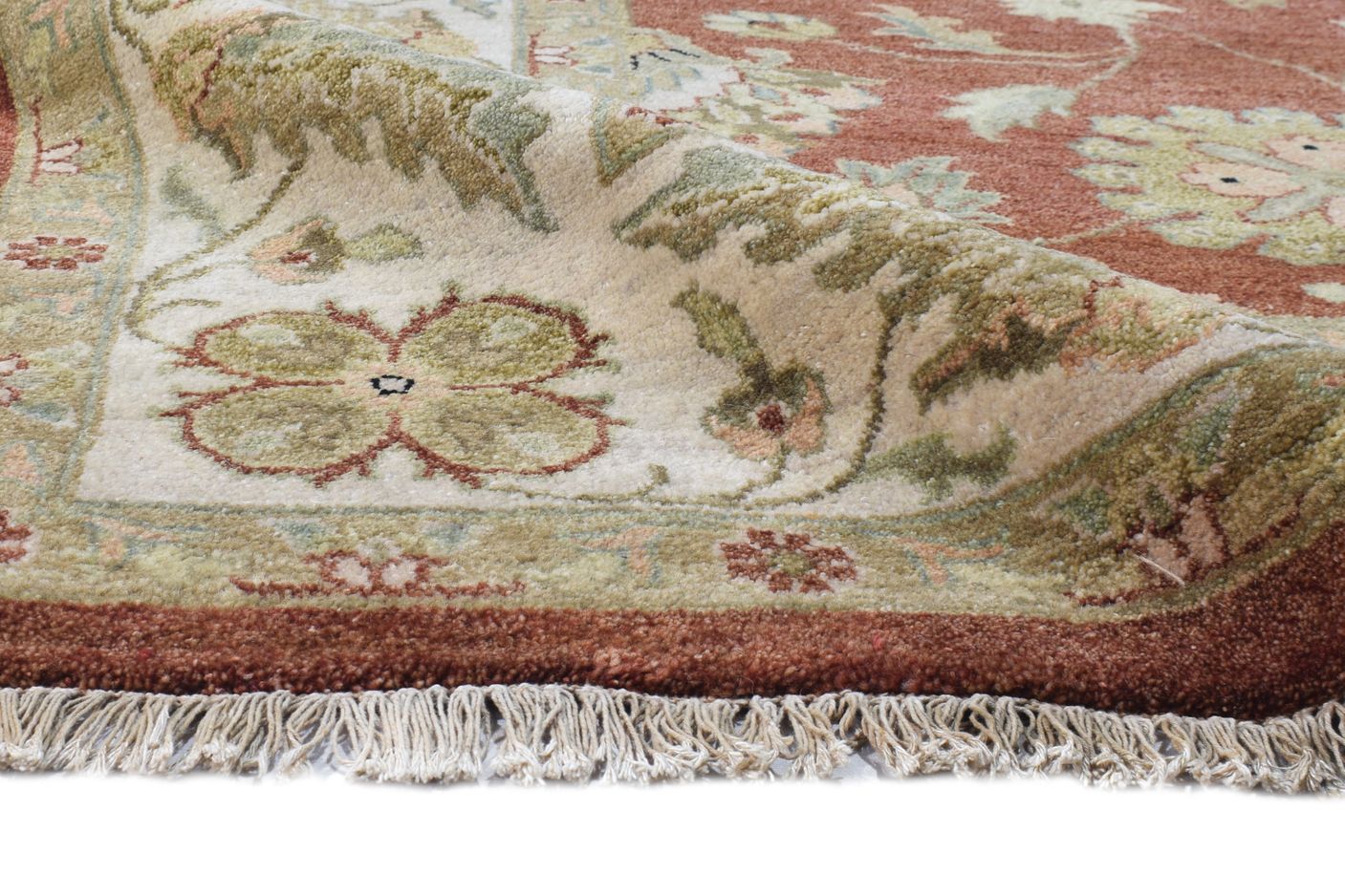 Red Wool Rug 9' X 12' Persian Hand Knotted Oushak Oriental Extra Large Carpet 7865142378645