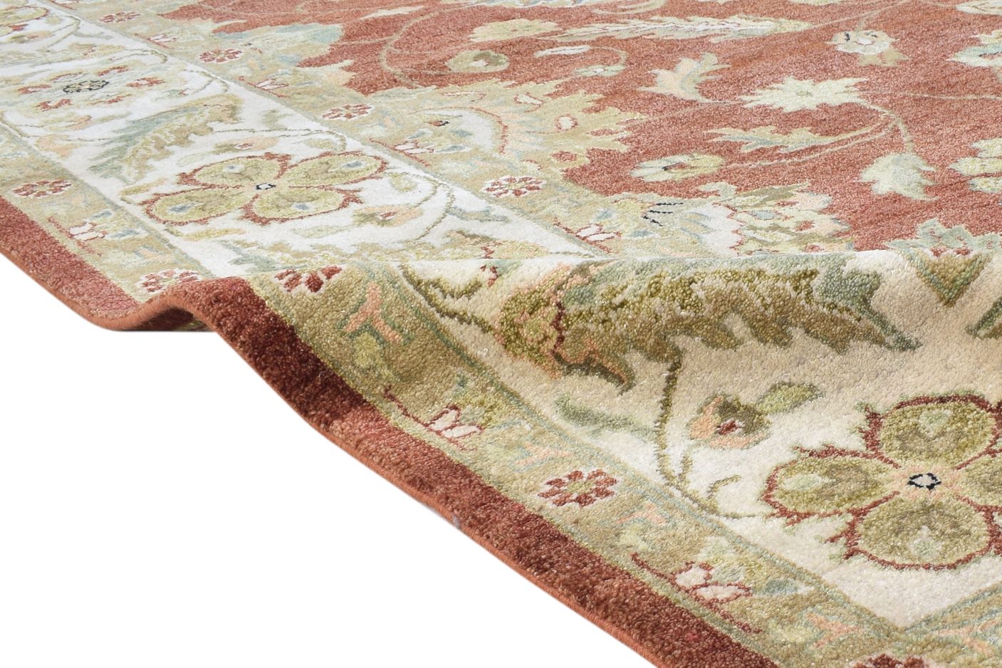 Red Wool Rug 9' X 12' Persian Hand Knotted Oushak Oriental Extra Large Carpet 7865142378645