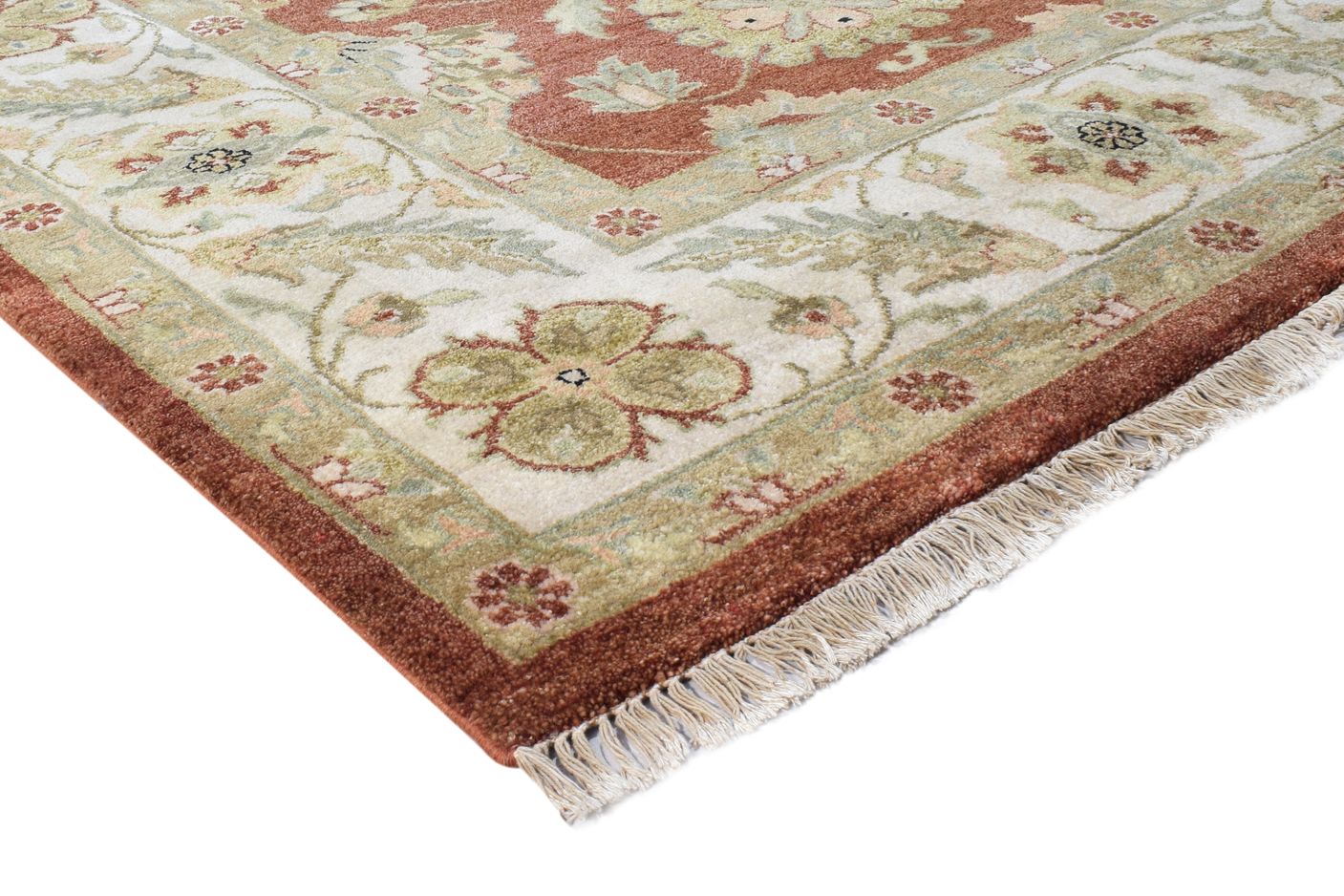 Red Wool Rug 9' X 12' Persian Hand Knotted Oushak Oriental Extra Large Carpet 7865142378645