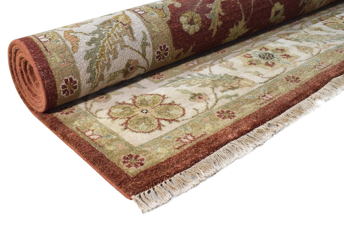 Red Wool Rug 9' X 12' Persian Hand Knotted Oushak Oriental Extra Large Carpet 7865142378645