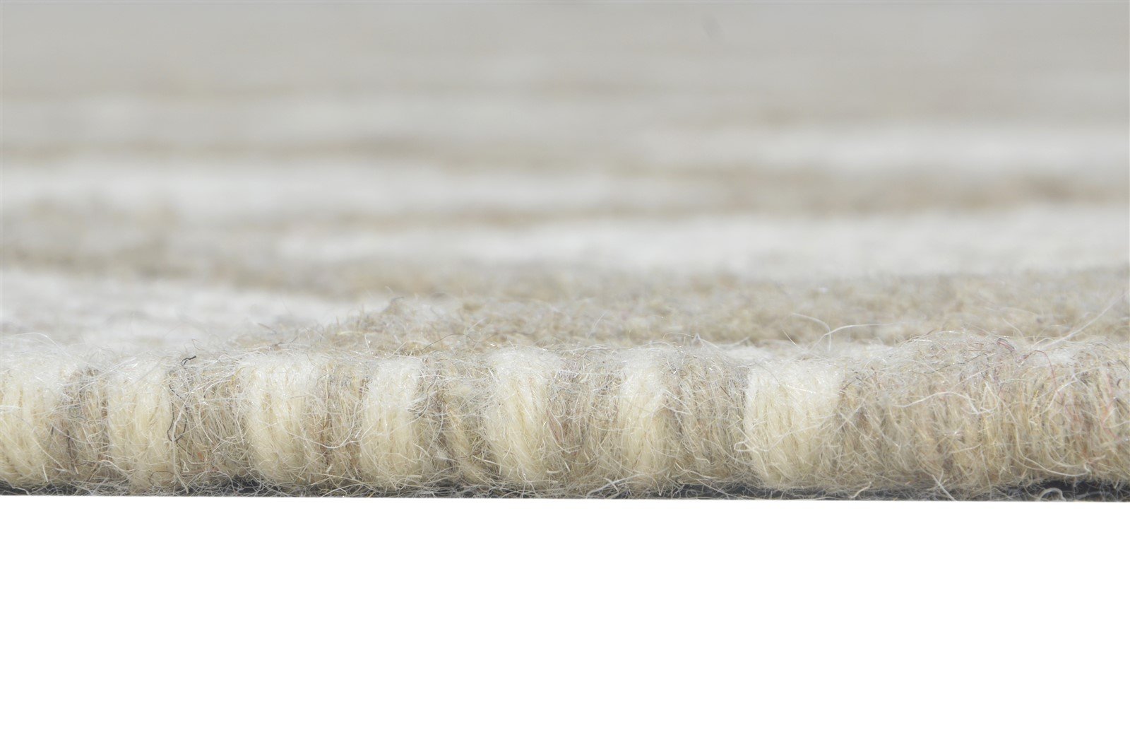 Rheba Hand Woven Off-White Wool Rug 5' X 8' Modern Moroccan Diamond   7865053413525