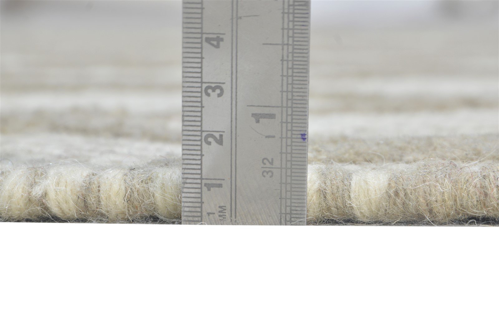 Rheba Hand Woven Off-White Wool Rug 5' X 8' Modern Moroccan Diamond   7865053413525