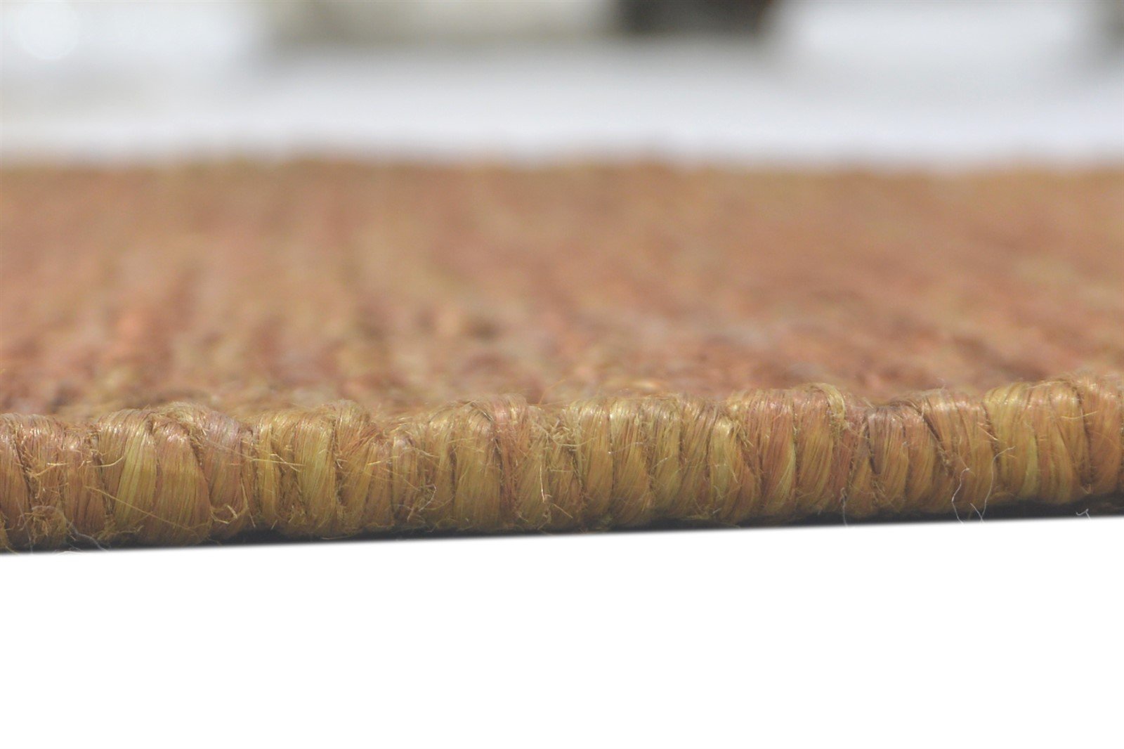 Rust Jute Rug 2' X 3' Modern Hand Knotted Scandinavian Solid Small Carpet 7860702740629
