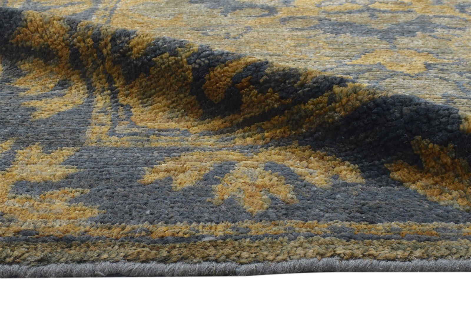 Rust Jute Rug 5X7 Persian Hand Knotted Heriz-Indian Oriental Room Size Carpet 7864404934805