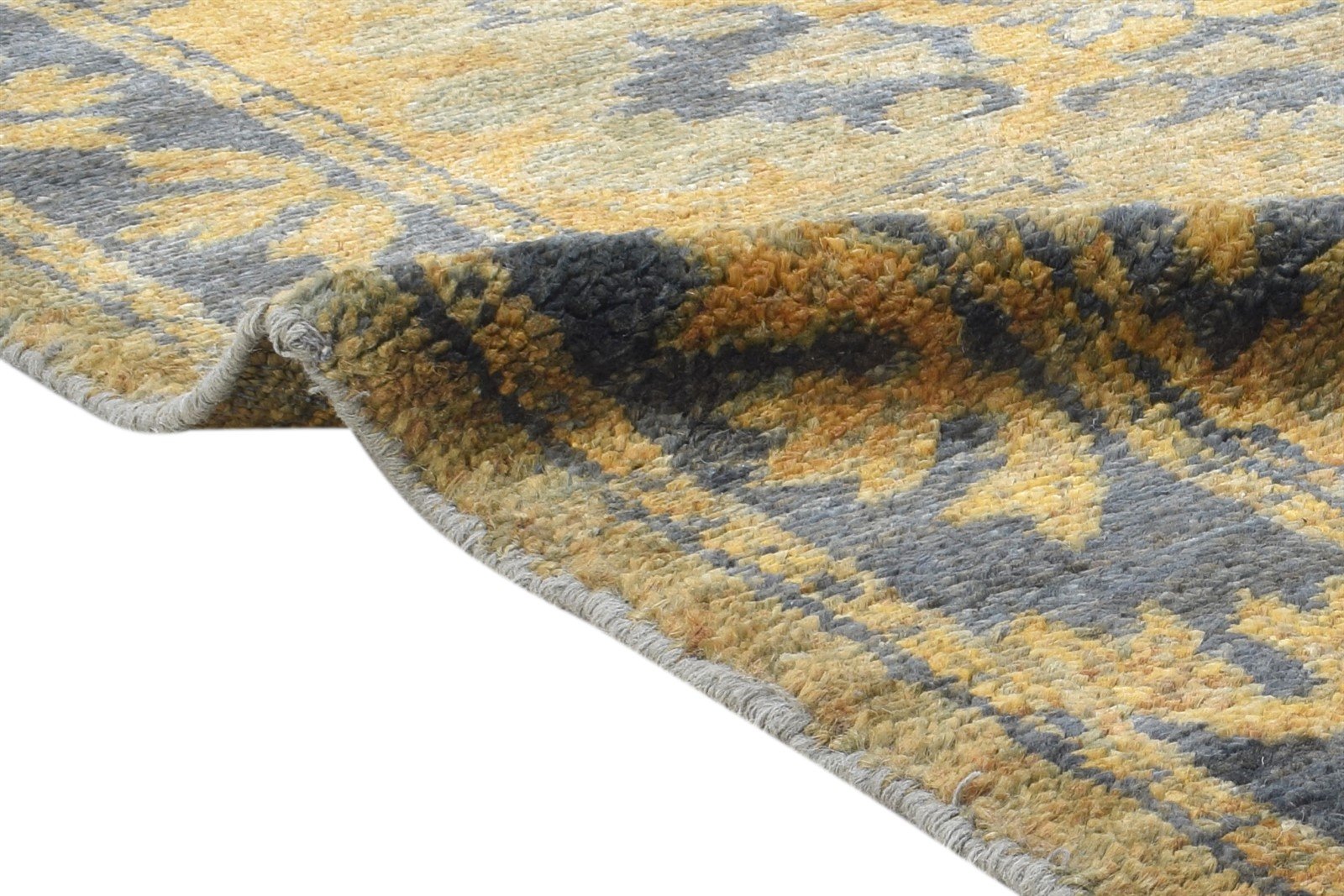 Rust Jute Rug 5X7 Persian Hand Knotted Heriz-Indian Oriental Room Size Carpet 7864404934805