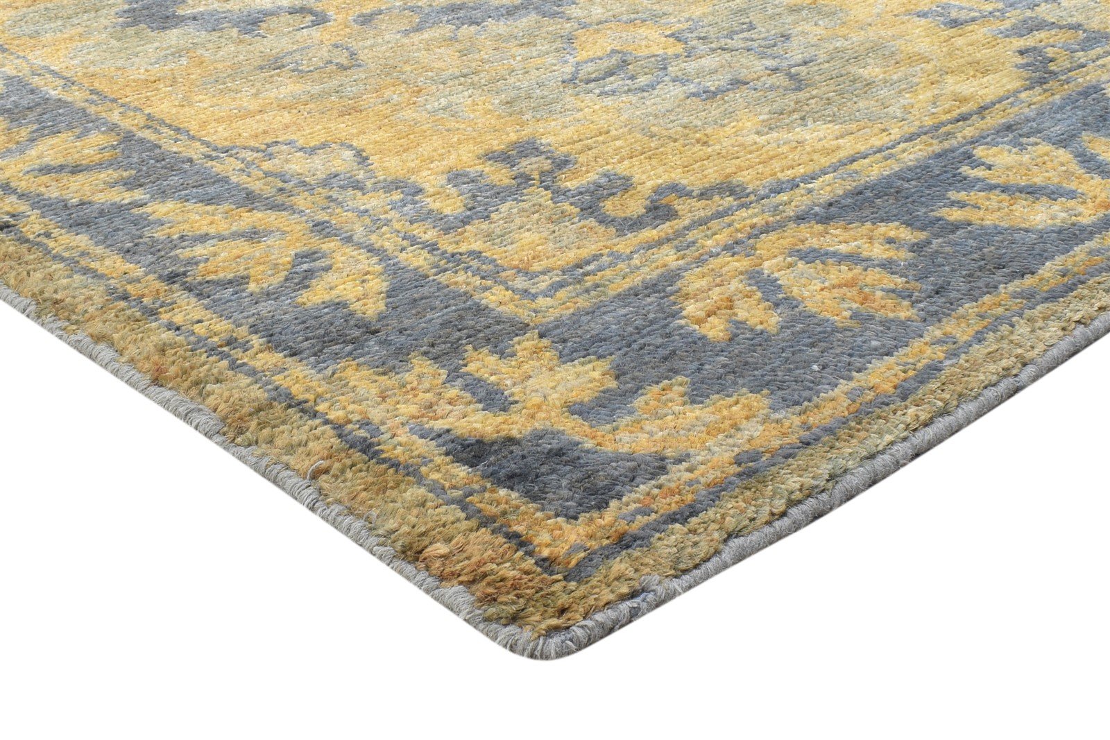 Rust Jute Rug 5X7 Persian Hand Knotted Heriz-Indian Oriental Room Size Carpet 7864404934805