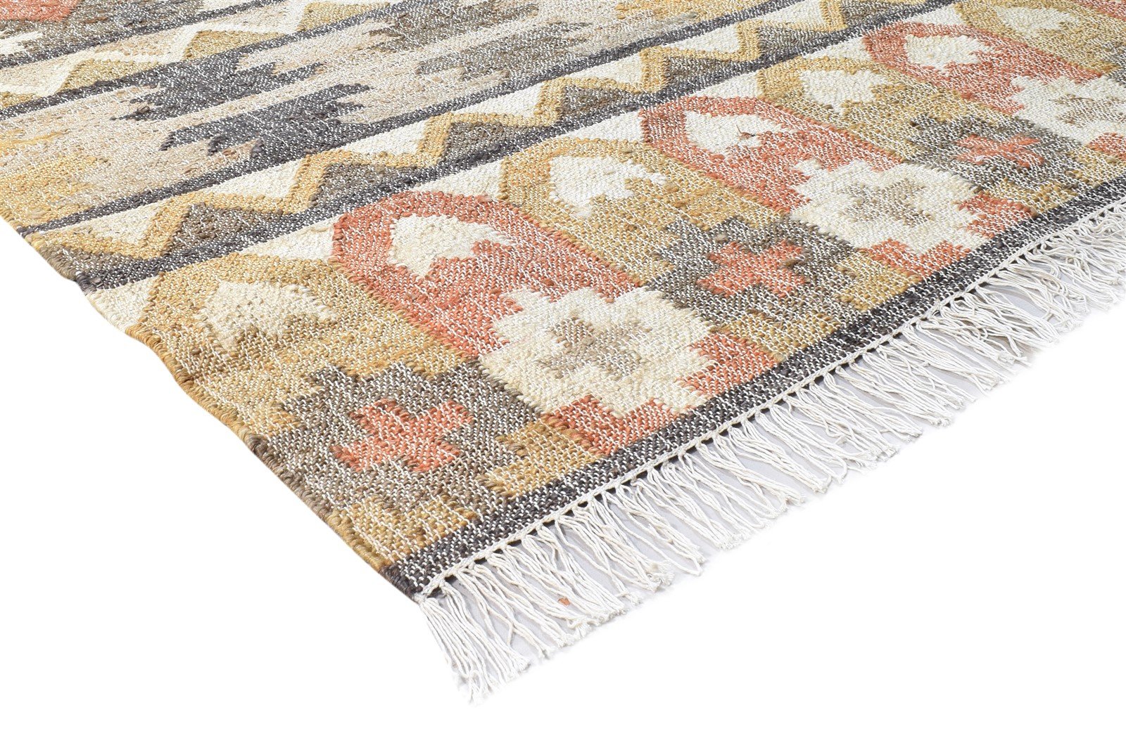 Rust Jute Rug 9' X 10' Tribal Hand Woven Southwestern Modern Large Carpet 7865141100693