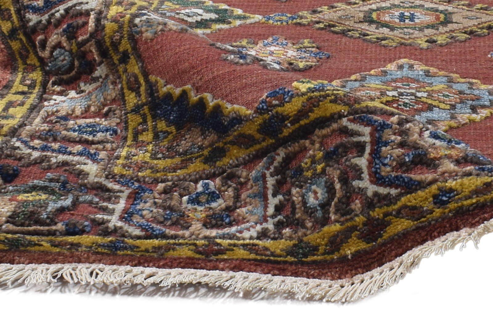 Rust Rayon From Bamboo Rug 3X9 Persian Hand Knotted Nain Oriental Small Runner 7864997249173
