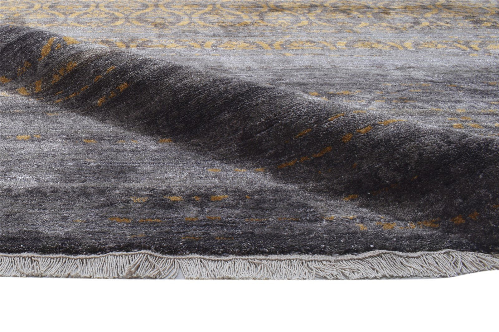 Rust Silk Rug 10' X 14' Modern Hand Knotted Moroccan Trellis Extra Large Carpet 7864104779925