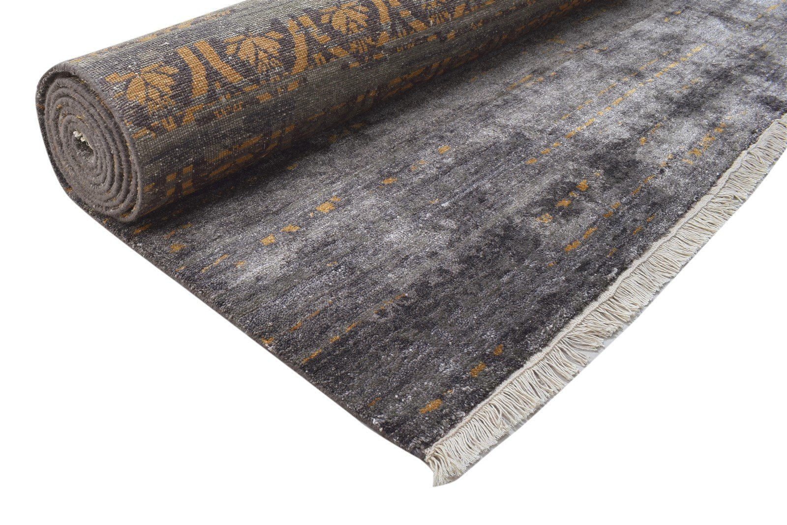 Rust Silk Rug 10' X 14' Modern Hand Knotted Moroccan Trellis Extra Large Carpet 7864104779925