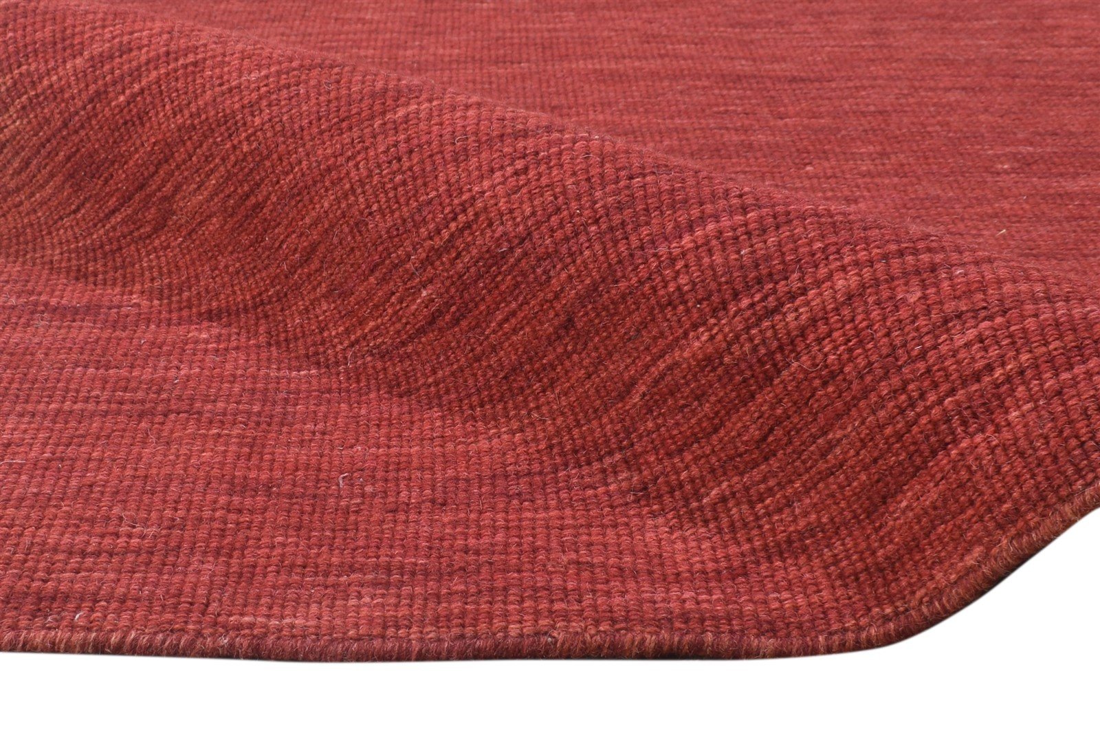 Rust Silk Rug 6' X 8' Modern Hand Woven Bohemian Solid Room Size Carpet 7864920670357