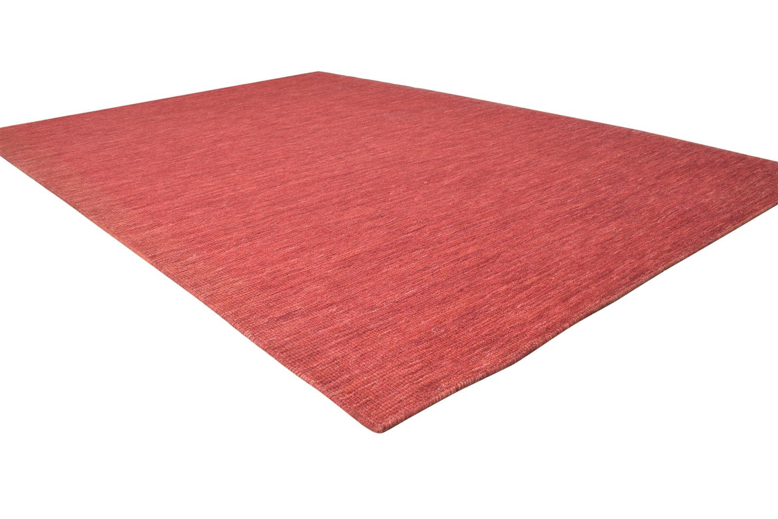 Rust Silk Rug 6' X 8' Modern Hand Woven Bohemian Solid Room Size Carpet 7864920670357